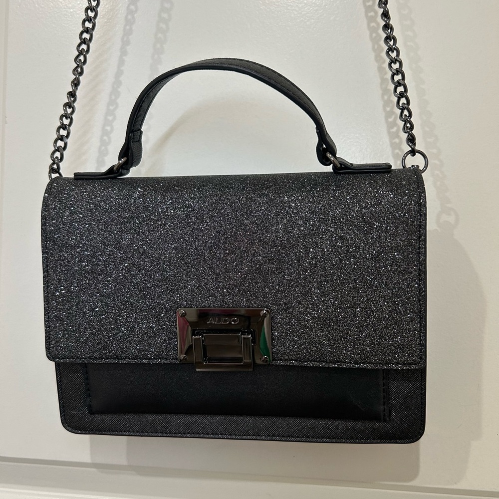 ALDO Sparkling Black Crossbody Bag